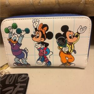 Disney Loungfly Character Wallet mousercise zip around wallet